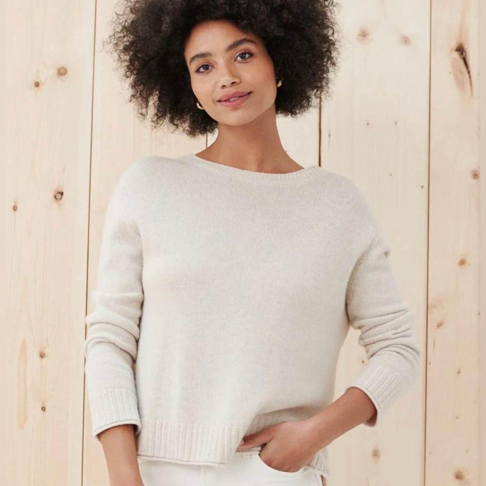 Jenni Kayne Everyday Sweater, Oatmeal XS - Picture 2 of 7